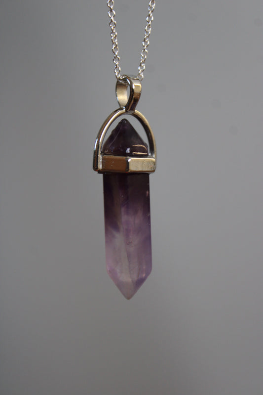 Doppelender Amethyst Kette